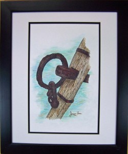 Anchor Top with Link. $200. framed 16x20  CA94A606