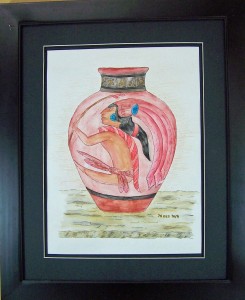 Jug Hunter $270. framed 16x20 CPA103608