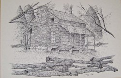 Pen & Ink      John Oliver's place $25.00 11x17 41A1099