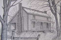 Pen & Ink Mr E's Home Place 11x17 $25.00 12784