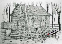 Pen & Ink Ole Grist Mill $25.00 11x17  35A191