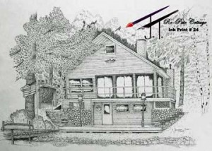 Pen & Ink Ree-Pete Cottage $25.00 11X17 24A289