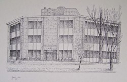 Pen & Ink  T.R.A. building  11x17 $25.00  43292