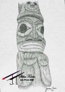 Pen & Ink The Totem Pole $25.00 11x17  80A403