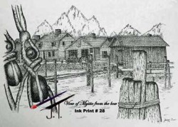 Pen & Ink View of Mystic $25.00 11x17 26A1189