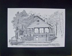 Pen & Ink with black or white mat. 16x20 $50.00