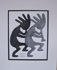 Pen & Ink with white or black mat 16x20 $50.00