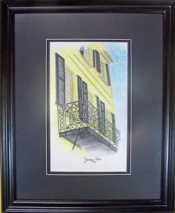 The Balcony $270 framed 16x20 CPA1200109