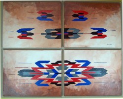 Warm  $1,850     mounted 4 panels    1.75x34.25x43        CAA137610